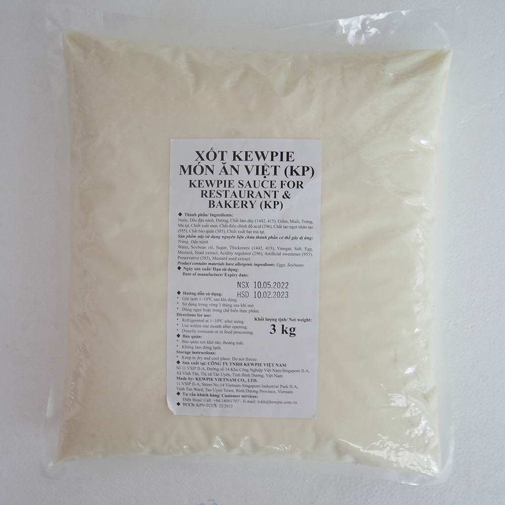 Xốt Kewpie Món Ăn Việt Gói 3Kg Kewpie Sauce For Restaurant Bakery